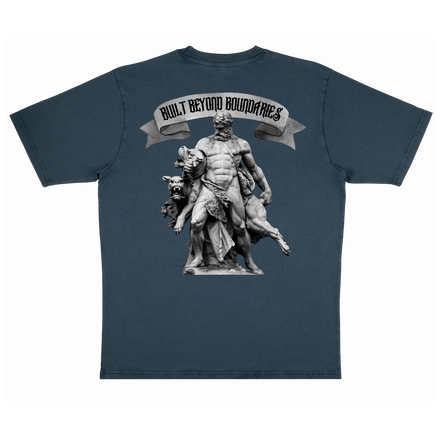 Stone Washed Denim Oversized T-shirt - 100% Organic Cotton
