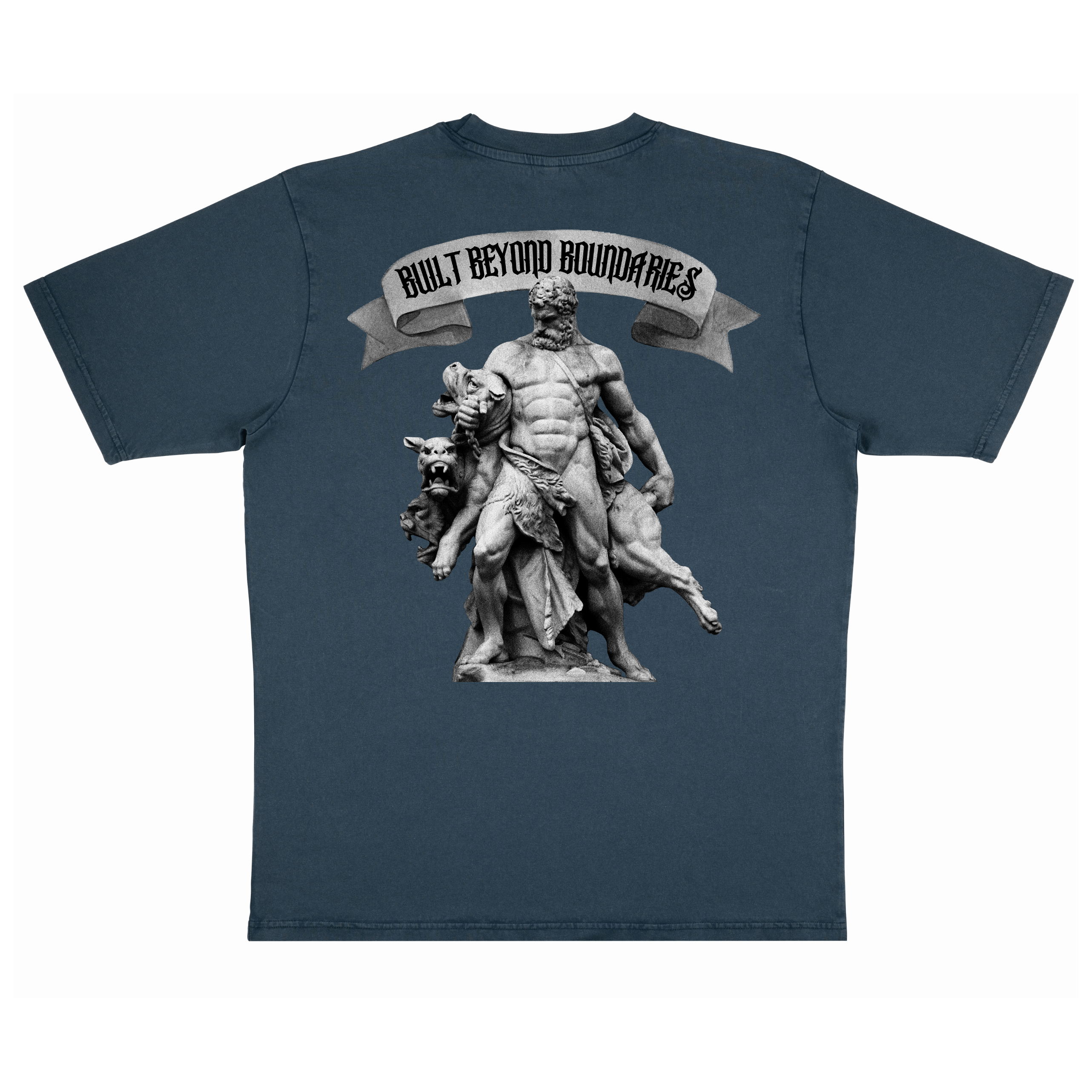 Stone Washed Denim Oversized T-shirt - 100% Organic Cotton