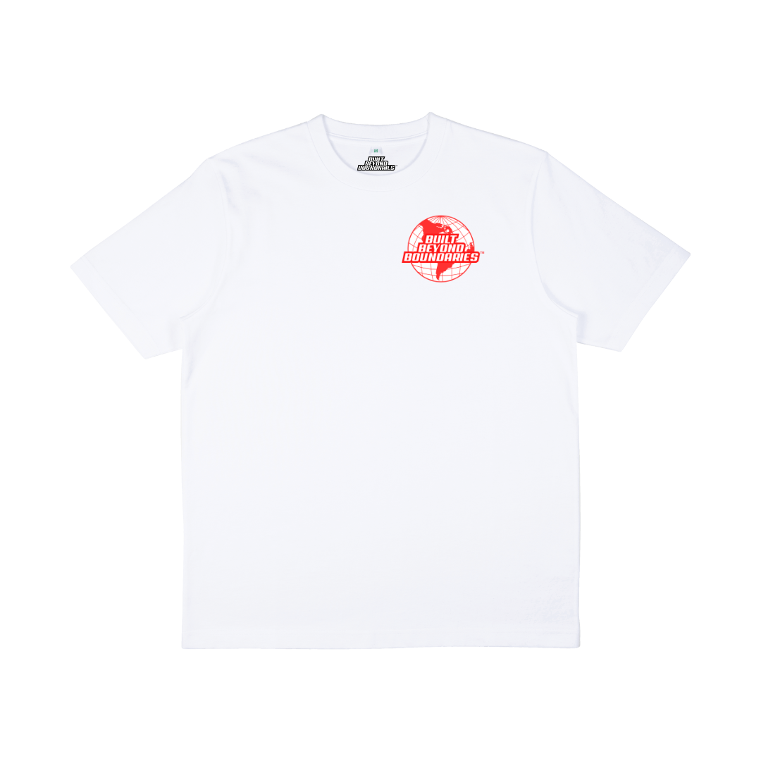 Red World T-shirt - White