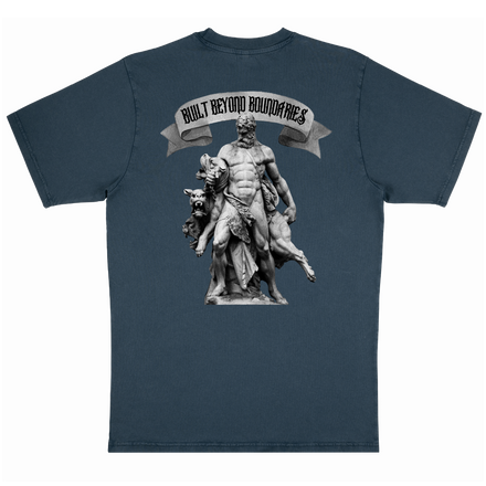 Stone Washed Denim Oversized T-shirt - 100% Organic Cotton