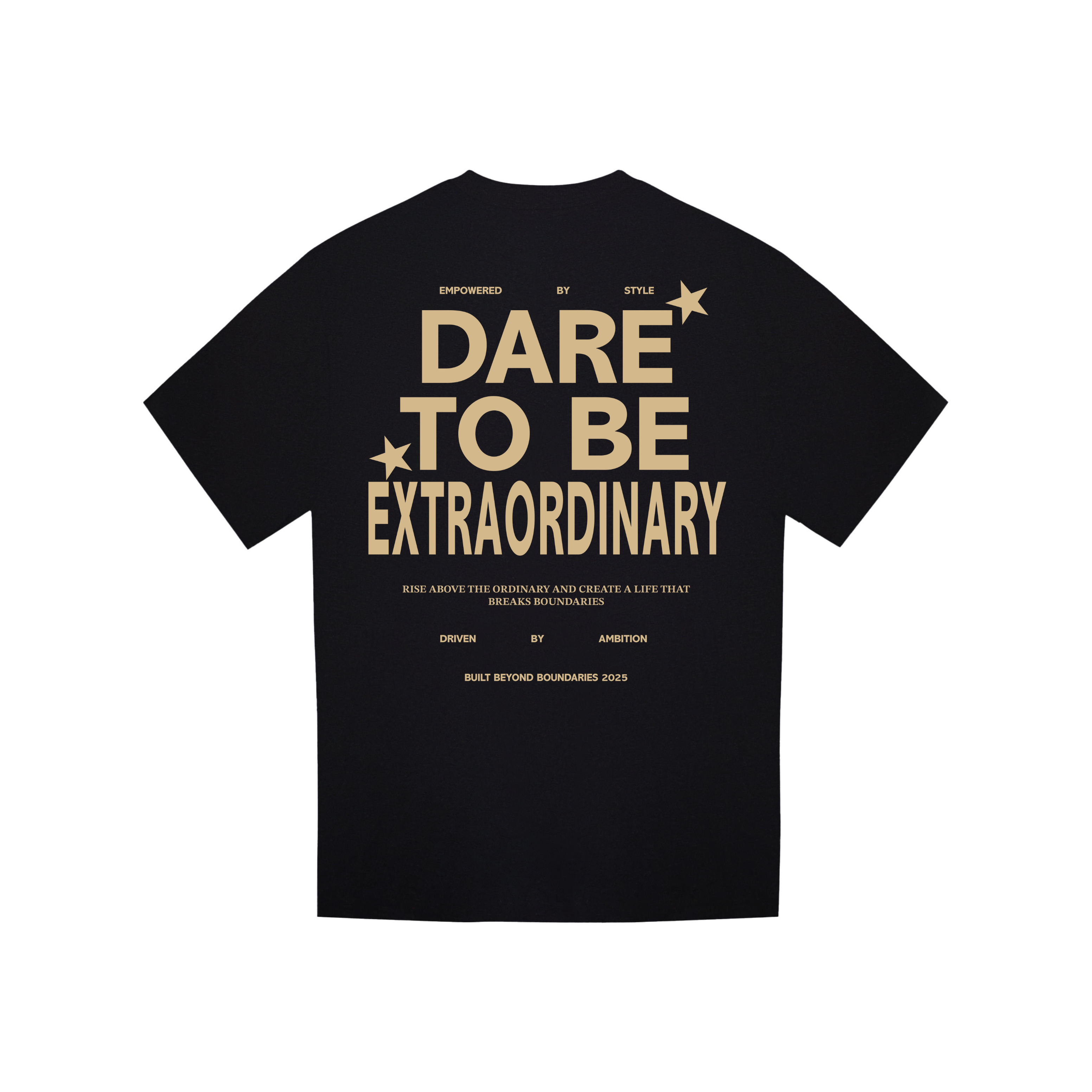 Dare To Be Extraordinary Heavyweight T-shirt - Black